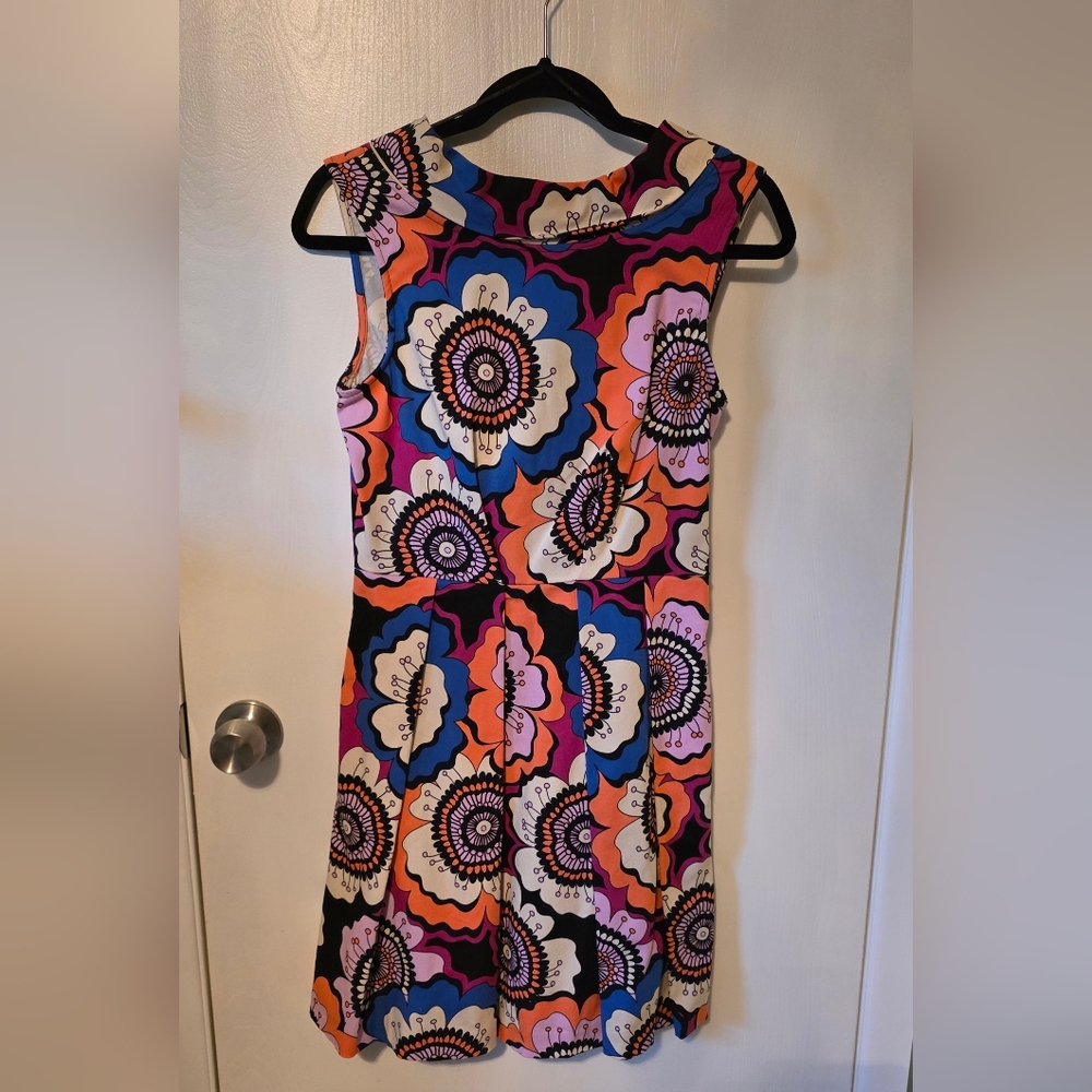 Closet London Modcloth Pink and Blue Floral Mini Dress Size 8 NWT  Cotton